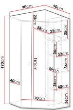 Γωνιακή ντουλάπα Pixel - Image 3