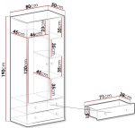 Ντουλάπα Pixel δίφυλλη - Image 3