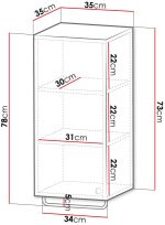 Κρεμαστή στήλη μπάνιου Abires-Gkri - Image 2