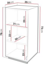 Κρεμαστή στήλη μπάνιου Aniabo-Gkri - Image 3