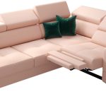 Γωνιακός καναπές Milo LTHR-Roz-Δεξιά