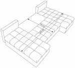 Γωνιακός καναπές Malaga-Kokkino-Mauro - Image 6