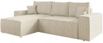 Γωνιακός καναπές Malaga mini I-Ekrou-Αριστερή