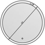 Καθρέπτης Dalia L LED-Διάμετρος: 60 εκ. - Image 2