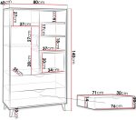 Χαμηλή βιβλιοθήκη Joker 1d2dr - Image 3