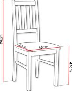 Καρέκλα Bossi IV - Leuko - Kafe Skouro - Image 2