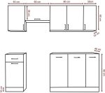 Σύνθεση κουζίνας Eco 2.1-Leuko - Image 2