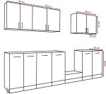 Σύνθεση κουζίνας Eco 2.8-Fusiko skouro-Leuko Gualistero - Image 3