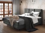 Επενδυμένο κρεβάτι Symphony-Anthraki-140 x 200 - Image 2
