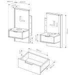 Σετ 2 κομοδίνα Milton - Image 3