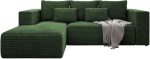 Γωνιακός καναπές Stripes-Αριστερή-Prasino