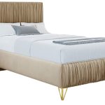 Επενδυμένο κρεβάτι Mars mini-Ekrou-90 x 200