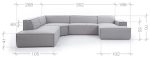 Γωνιακός καναπές Fubu M-Γκρι-Αριστερή - Image 3