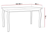 Επεκτεινόμενο τραπέζι Albe-Sonoma - Mauro