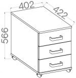 Συρταριέρα τροχηλάτη Warrior-Gkri - Image 2