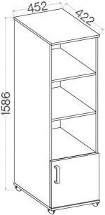 Ντουλάπι τροχηλάτο Warrior II-Fusiko - Image 3