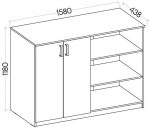 Επιδαπέδιο ντουλάπι Warrior III-Gkri - Image 3