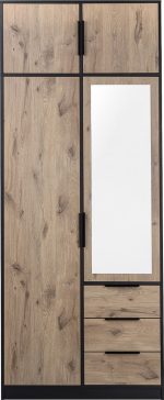 Ντουλάπα Lati D2 Δίφυλλη με πατάρι - Image 4