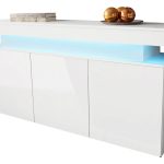 Μπουφές Glossa 160 με LED-Leuko