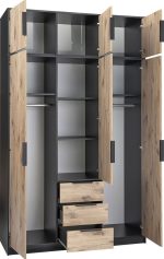 Ντουλάπα Lati D3 Τρίφυλλη με πατάρι - Image 2