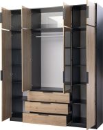 Ντουλάπα Lati D4 Τετράφυλλη με πατάρι - Image 2