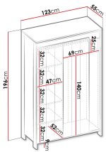 Ντουλάπα Spot 3D Τρίφυλλη - Image 3