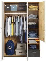 Ντουλάπα Qubic 3D1S Τρίφυλλη - Image 4