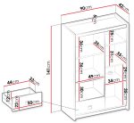 Ντουλάπα Fargo Mini 2D1S Δίφυλλη - Image 4