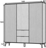 Ντουλάπα Natsi Τρίφυλλη - Image 4