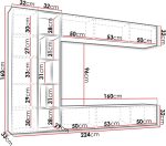 Σύνθετο σαλονιού Kodita-Leuko-Grafitis - Image 2