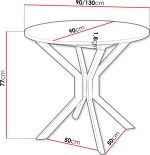 Επεκτεινόμενο τραπέζι Dione M-Marmaro-Gkri - Image 3