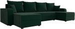 Γωνιακός καναπές Dennis U-Prasino