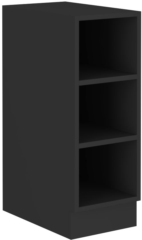 image_804803_30-d-otw-bb-czarny-mat Επιδαπέδιο ντουλάπι με ράφια Monaco 30 D OTW - Image 1