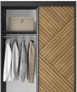 Ντουλάπα συρόμενη Phylo II με καθρέπτη - Image 5