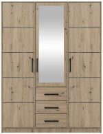 Ντουλάπα Kos 3D Τρίφυλλη - Image 6