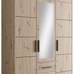 Ντουλάπα Kos 3D Τρίφυλλη με πατάρι