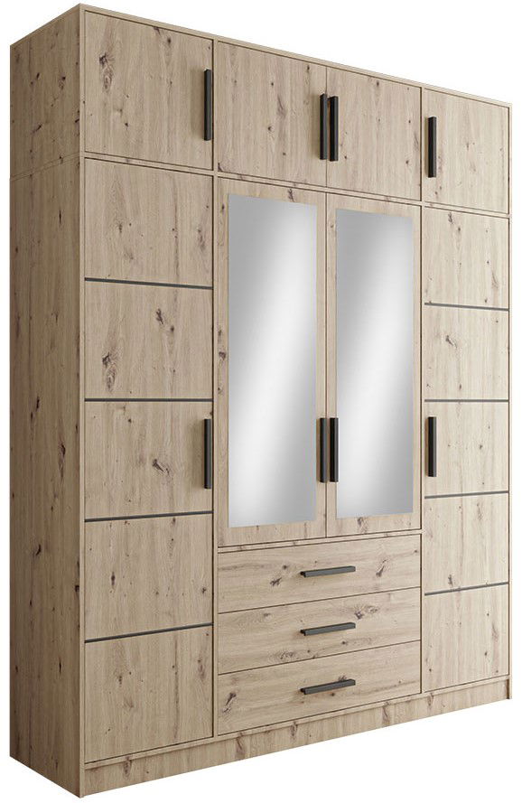 image_807529_ko_d4_nadstawka_1.. Ντουλάπα Kos 4D Τετράφυλλη με πατάρι - Image 1