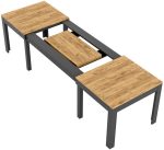 Τραπέζι Walnut επεκτεινόμενο-Fusiko-Mavro - Image 3