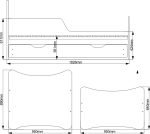 Κρεβάτι παιδικό SMB-184 x 94 x 90 εκ.-Αυτοκίνητο - Image 3