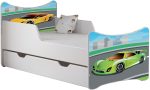 Κρεβάτι παιδικό SMB-144 x 74 x 70 εκ.-Αυτοκίνητο