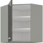 Επίτοιχο γωνιακό ντουλάπι Ingrid 60x60-Gkri