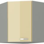 Επίτοιχο γωνιακό ντουλάπι Ingrid 60x60-Krem