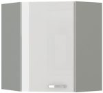 Επίτοιχο γωνιακό ντουλάπι Ingrid 60x60-Leuko