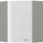 Επίτοιχο γωνιακό ντουλάπι Ingrid 60x60-Leuko
