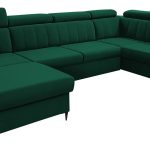 Γωνιακός καναπές Forio XL-Prasino-Αριστερή