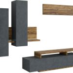 Σύνθεση σαλονιού Bron- Φυσικό σκούρο-Ανθρακί