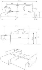 Γωνιακός καναπές Alino-Kafe Anoixto - Image 3