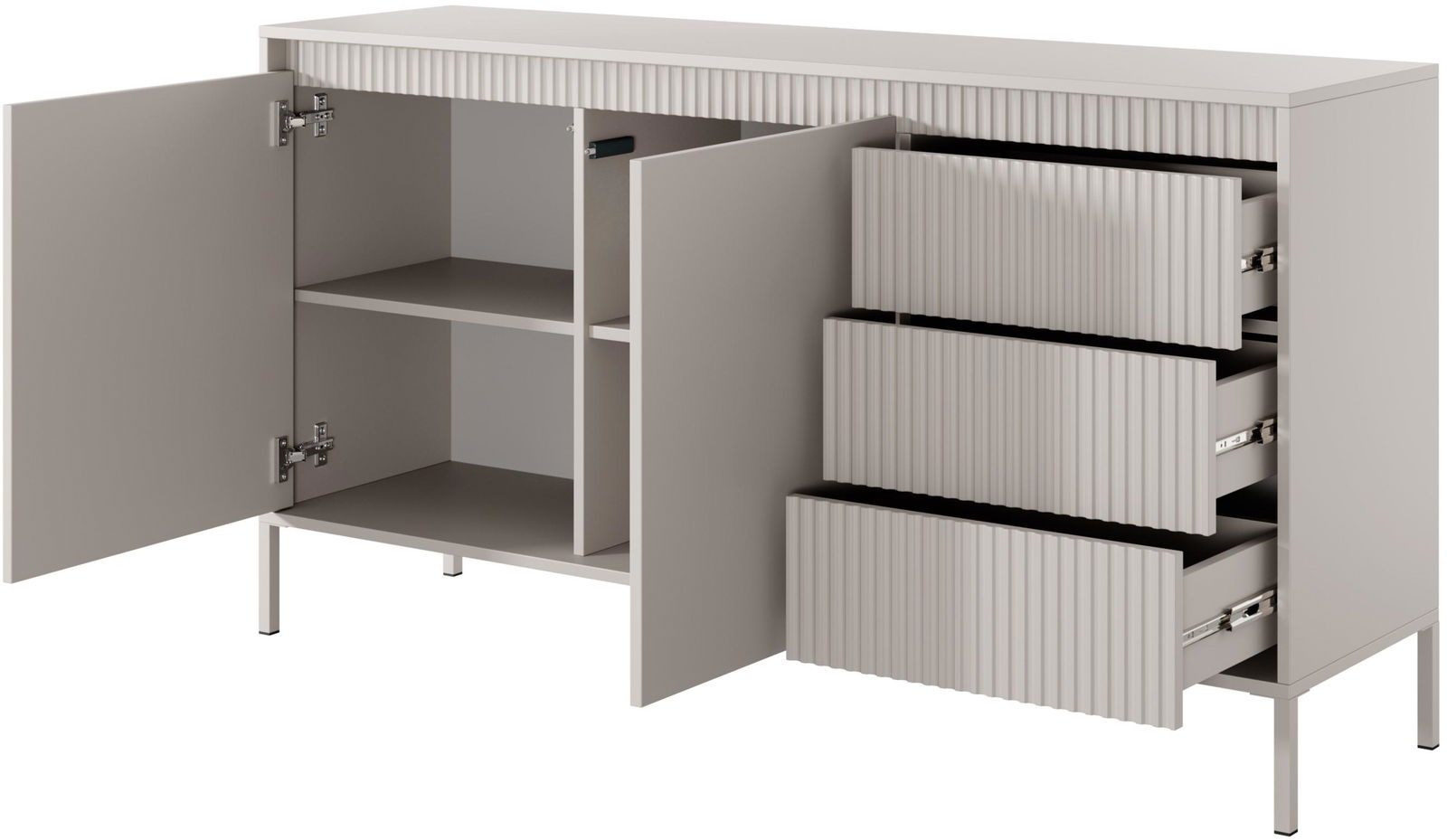 Μπουφές Silvio 2D3S-Mpez-Μήκος: 153 εκ. - Image 5