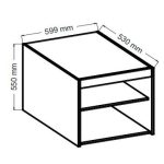 Πατάρι για την ντουλάπα Ester 1D3S-Lefkas Oak - Image 3