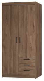 Ντουλάπα Ester 2D3S-Lefkas Oak